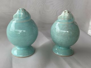 Vintage Ts&t Taylor Smith Taylor Luray Pastels Green Salt & Pepper Shakers