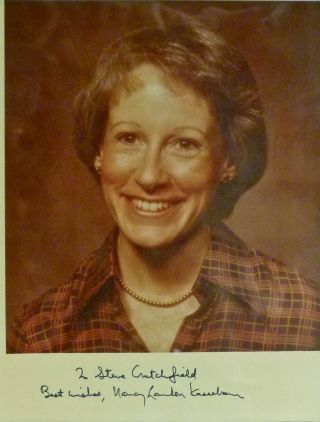 Nancy Kassebaum (us Senator - Kansas) Autographed Photograph - Color 8 X 10