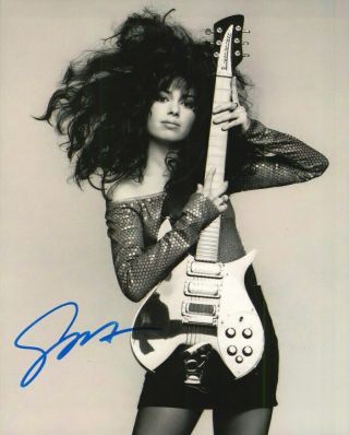 Susanna Hoffs The Bangles Singer Guitar Signed 8x10 Photo With