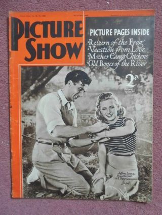 Picture Show (1939) Uk Mag Priscilla Lane,  Annabella,  Bela Lugosi,  Will Hay