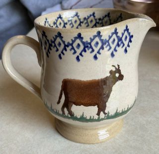 Nicholas Mosse Spongeware Pottery 3 - 1/2 Inch Mug/Cup Cow Made in Ireland 3