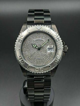 Invicta Pro Diver 43 Pave Diamond Swiss Quartz Watch Ref.  5039 Rare Limited Ed.
