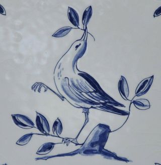 Royal Mosa Holland Ceramic Tile Delft Blue Bird 6 " X 6 "