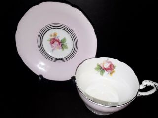 Vintage Rare Paragon Peony Pink Cup And Saucer Collector 