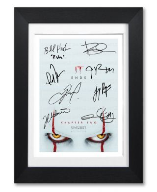 It Chapter Two 2 Ii Movie Cast Signed Poster Print Photo Autograph Film Gift