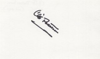 Cliff Robertson - Film And Television Actor - Autographed 3x5 Card