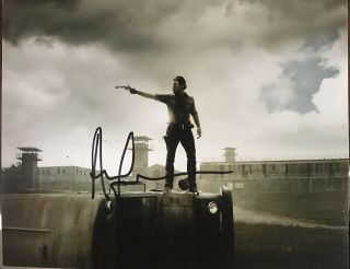 Andrew Lincoln Signed 8x10 Photo.  Rick On The Walking Dead.  Todd Mueller