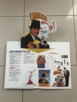 Who Framed Roger Rabbit 19 " X 21” Video Film Shop Stand Up Standee