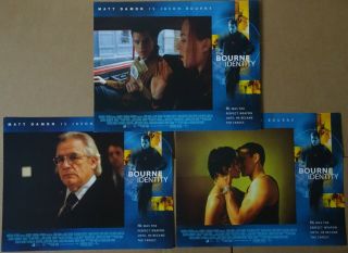 The Bourne Identity 2002 Lobby Card Set Of 3 Matt Damon Franka Potente