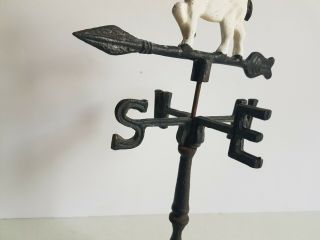 Cast Iron Table Top Weather Vane with Horse Vintage 3