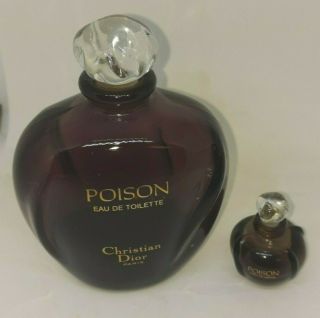 Vintage Poison Christian Dior Eau De Toilette & Espirit De Parfum Miniature