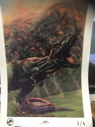 Jurassic World Imax Poster 2015 T - Rex Park Odeon