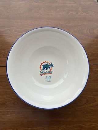 Pfaltzgraff - Nfl Miami Dolphins Rare Large Ceramic Bowl