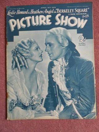 Picture Show (1934) Uk Mag Leslie Howard,  Bing Crosby,  Heather Angel,  Etc