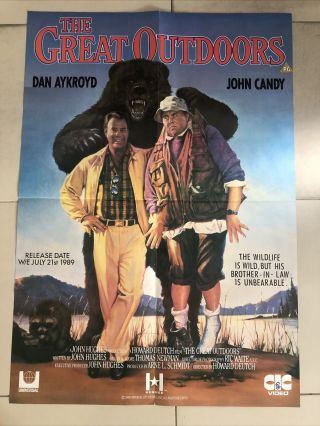 The Great Outdoors Video Film Shop Poster 1989 33” X 23”