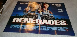 Renegades [ Quad Poster ] Kiefer Sutherland
