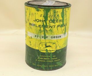 Vintage John Deere Paint 1 Quart Can 4 Legged Deer John Deere Tin Tractor