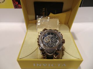 Invicta Reserve 61mm Gladiator Swiss Chronograph Gold Silver Ss Watch L@@k