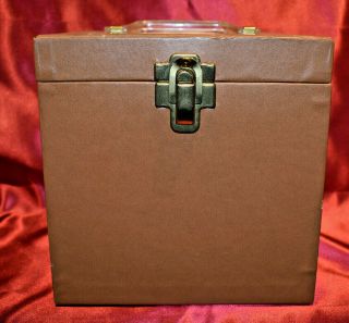 Vintage Amfile Platter - Pak Phonograph Record Case 45 Rpm (7 ") With Files