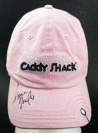 Pink Murray Bros.  Caddy Shack Adjustable Hat Signed By Tv Ncis Star Diane Neal