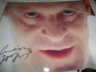 Silence Of The Lambs Anthony Hopkins Signed 8x11 Color Still