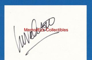 Lorenzo Lamas Renegade & Falcon Crest Signed Autograph 4x6 " Index Card