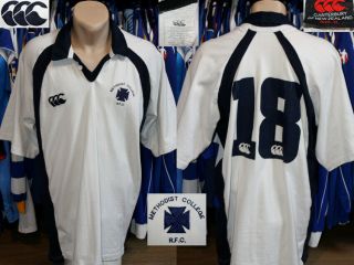 Vintage Mcb Methodist College Rugby Union Canterbury 18 Home Shirt Jersey