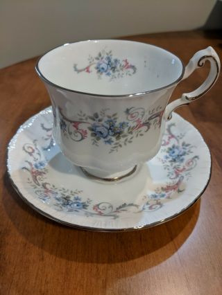 Vintage Paragon Bone China Tea Cup/saucer England/ Pattern Romance