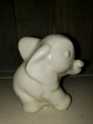 Vintage SHAWNEE Pottery Miniature ELEPHANT 2 3/4 