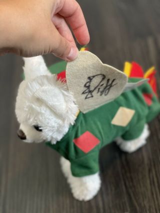 Piff The Magic Dragon - Autographed Mr.  Piffles Plush Dog.  Signed In Person