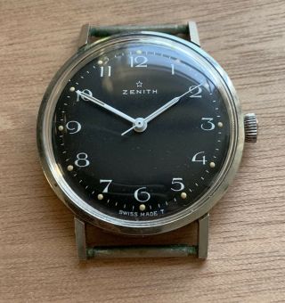 1960s Zenith ￼fancy Numerals Cal 2542 Wristwatch.