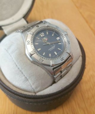 Tag Heuer 2000 Series Wk1113 Blue Face -,  Paperwork And Spare Links