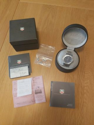 TAG HEUER 2000 Series WK1113 Blue Face -,  paperwork and spare links 3