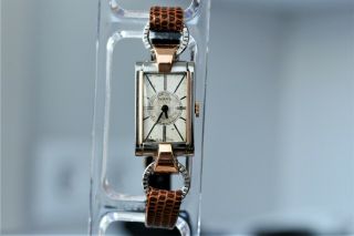 1920s Art Deco ROLEX Extra Prima 18k Gold and SS Ladies Watch 5