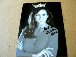 Rare Grace Gore Signed Autographed 5x7 Photo - Miss America 2008