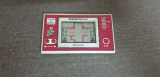 Mario Cement Factory Nintendo Game Watch Vintage Lcd Game