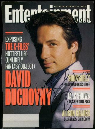 David Duchovny X - Files Hollywood Signed Photograph - Messina Estate