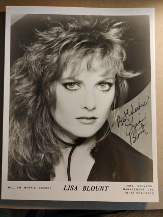 Lisa Blount Of " Dead And Buried " 8x10 " Signed B/w Publicity Photo Closeup