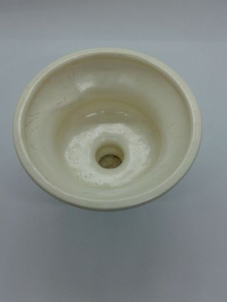 Vintage Haeger Pottery Ivory Cream Pedestal Vase Planter USA 3947 3