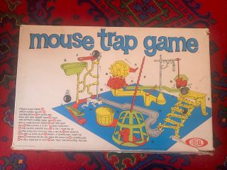 Vintage 1963 Mouse Trap Board Game Complete & Boxed Made By Ideal