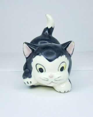 Vintage Walt Disney Pinocchio Figaro Cat Ceramic Figurine 4 " Kitty Cat
