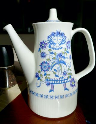 Rare Vintage Lotte Figgjo Mid Century Large Coffee / Tea Pot Norway