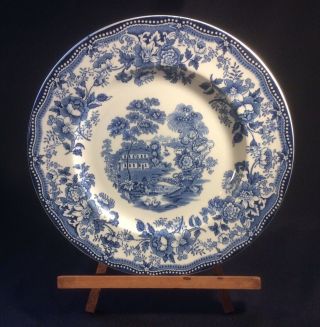 Royal Staffordshire By Clarice Cliff England ‘tonquin’ Blue 10” Dinner Plate