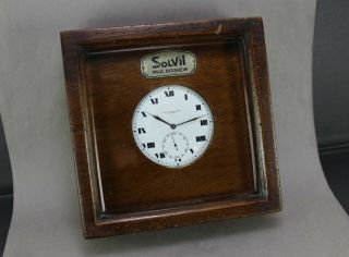 Antique Paul Ditisheim Solvil Chronometer Pocket Watch W/ Deck