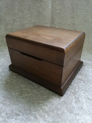 Vintage Wooden Box With A Full Set Of Wooden Dominos