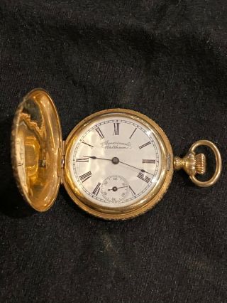 1898 Ladies Waltham 14kt Gold Pocket Watch — &