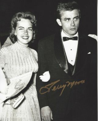 Actress Terry Moore Autographed 8x10 B/w Photo With James Dean Bonus Pic