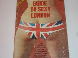 Vintage Guide To Sexy London 1971 Massage Striptease 68 Pages Adult