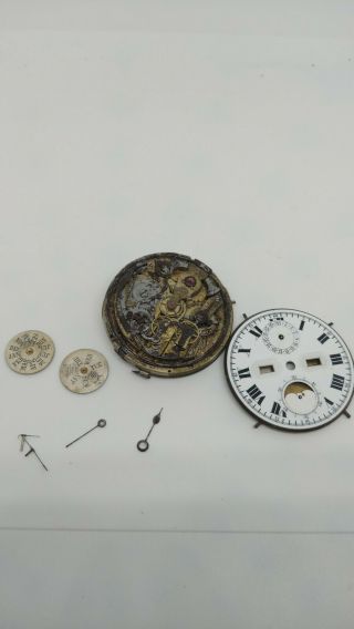 Minute Repeater Pocket Watch Movement Calendar Moon Phase