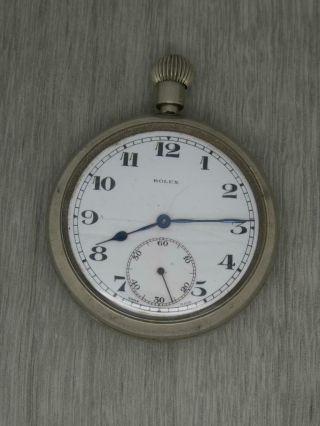 Vintage Rolex Military Pocket Watch Calibre 548 For Repair Or Spares